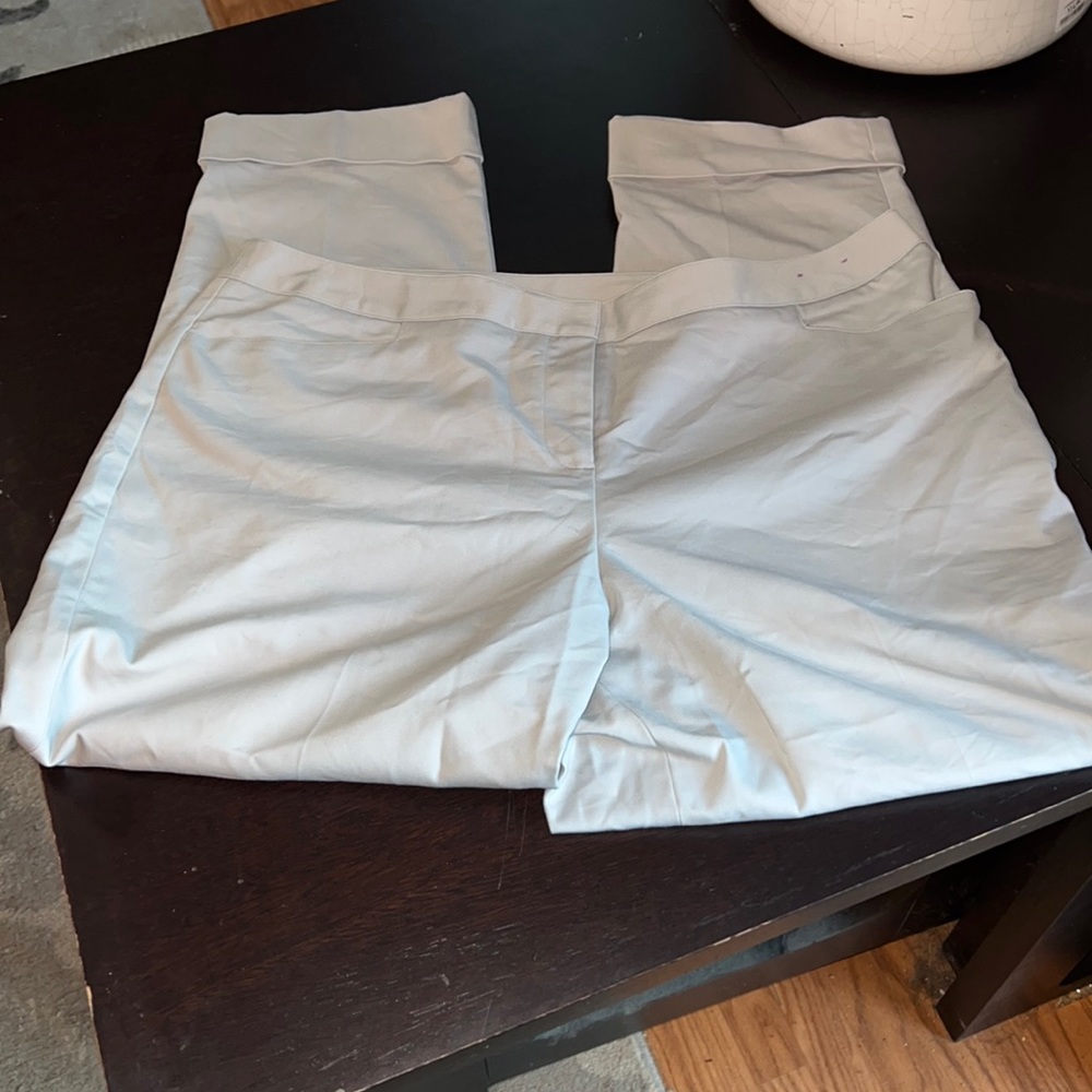 Lane Bryant Plus Size Ankle Dress Pants Heather Gray